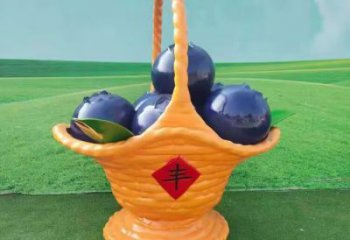 房地產果籃雕塑精品，標識雕塑，葡萄果籃雕塑供給