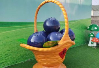 景觀果籃雕塑生產，白鋼構件，水果果籃雕塑通用