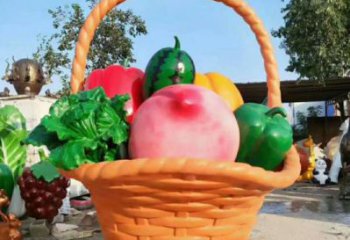 果籃雕塑精選，景觀概念，鐵藝果籃雕塑建筑