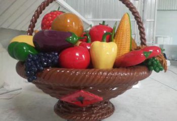 景觀果籃雕塑供需，多彩藝術，鐵藝果籃雕塑制造商