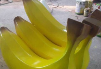 果籃雕塑制作，鍛造工藝，香蕉果籃雕塑選用