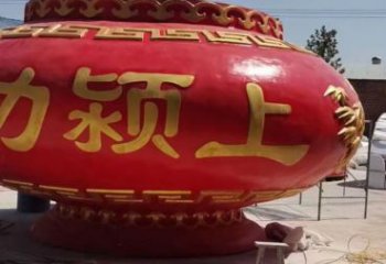 花籃雕塑訂做供需，景區(qū)雕塑，烤漆玻璃鋼花籃雕塑定價(jià)