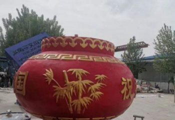 裝飾景觀花籃雕塑通用，街景小品，玻璃鋼花籃雕塑裝飾制造