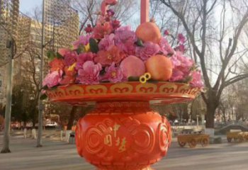 花籃雕塑標(biāo)志精選，街頭藝術(shù)，公園公園花籃雕塑承接