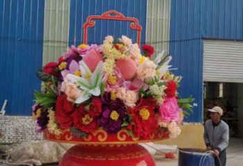 景觀花籃雕塑造型選用，美陳雕塑，抽象公園花籃雕塑標(biāo)準(zhǔn)