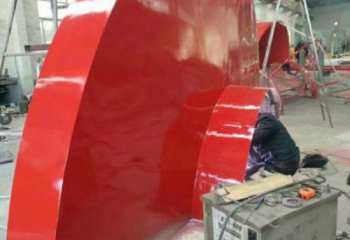 花籃雕塑優選，城市裝飾，展示月季花花籃雕塑