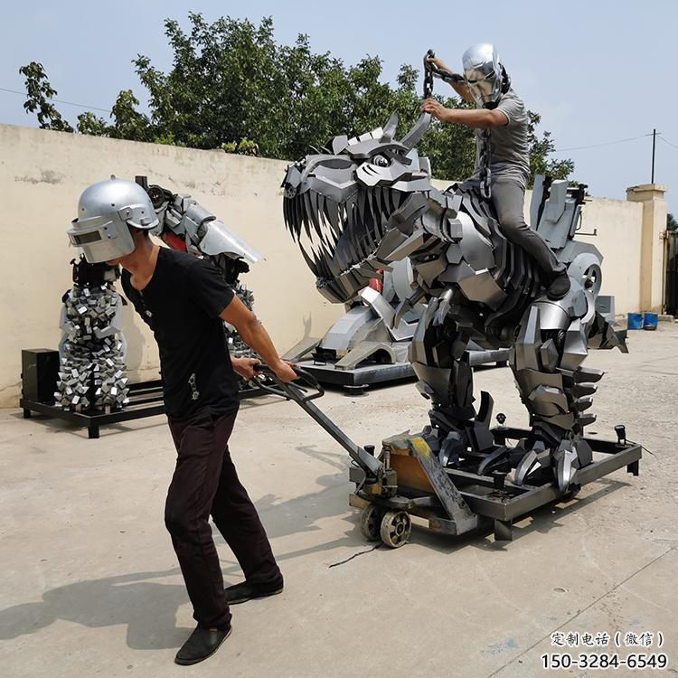 商業(yè)街機(jī)器人雕塑