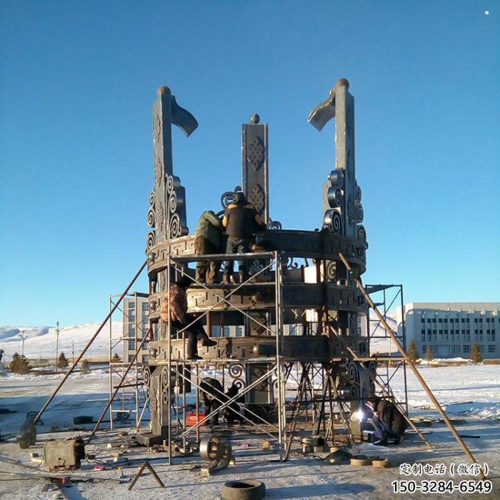 安裝景觀地標(biāo)雕塑場景