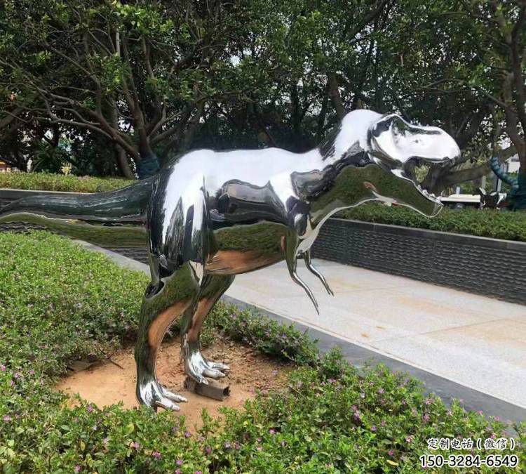 恐龍雕塑優(yōu)選，拋光藝術(shù)，景觀鏡面恐龍雕塑選用