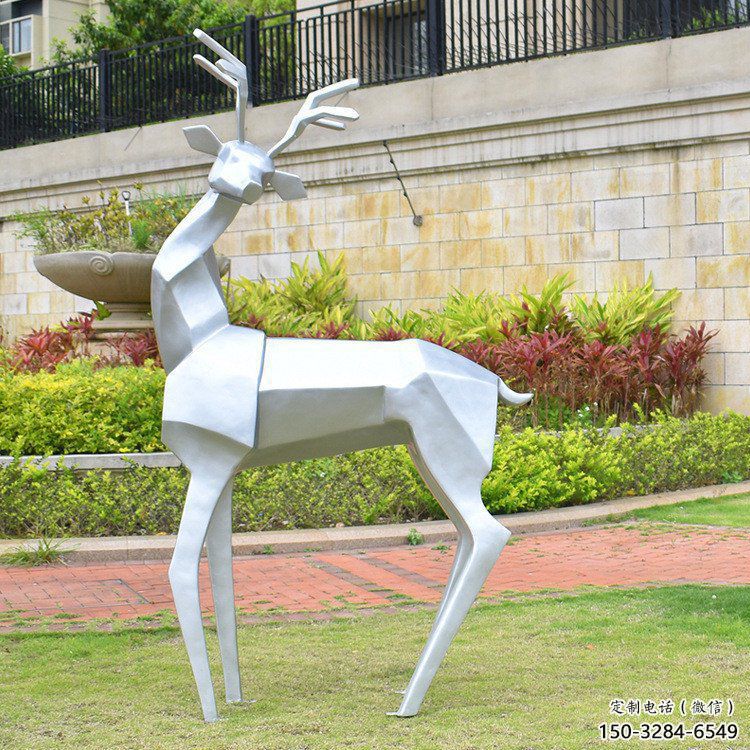小鹿雕塑精選，多彩藝術，抽象小鹿雕塑生產