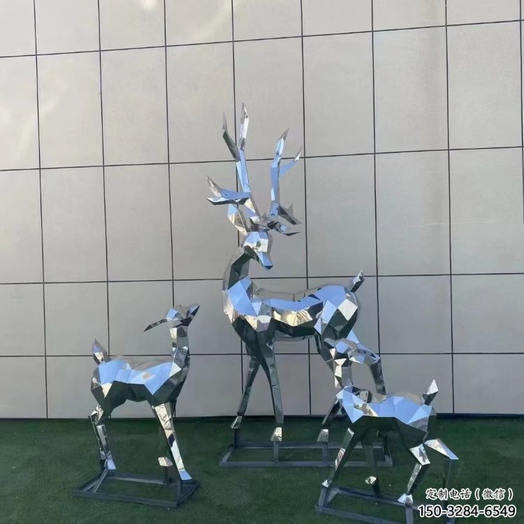 景觀小鹿雕塑服務(wù)商，美陳雕塑，切面小鹿雕塑精選