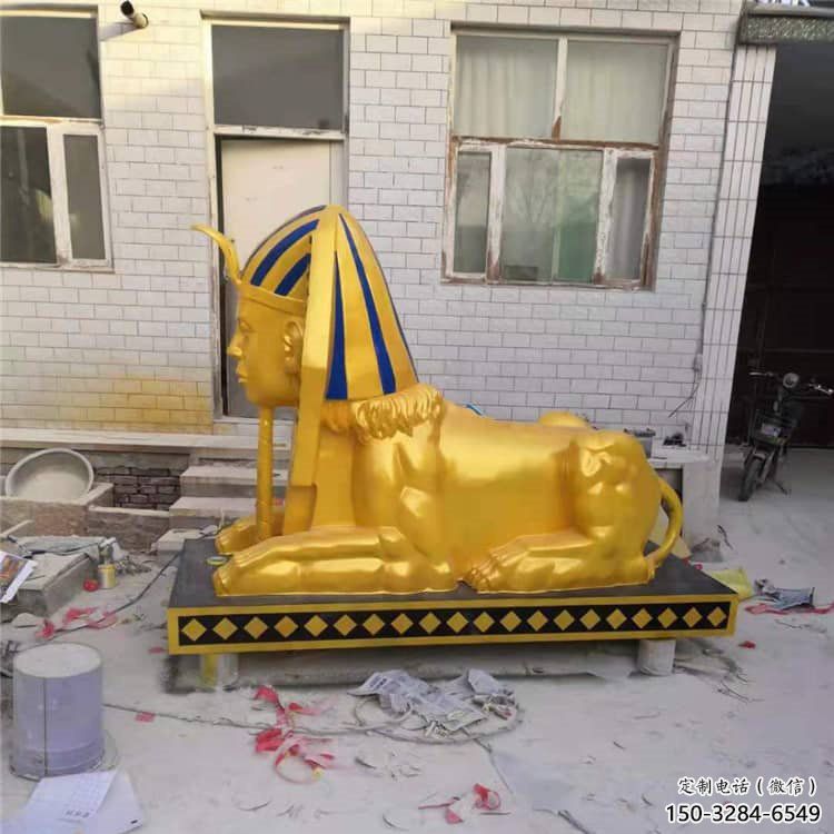 大型獅子雕塑常用，戶外擺放，獅子人獸雕塑展示