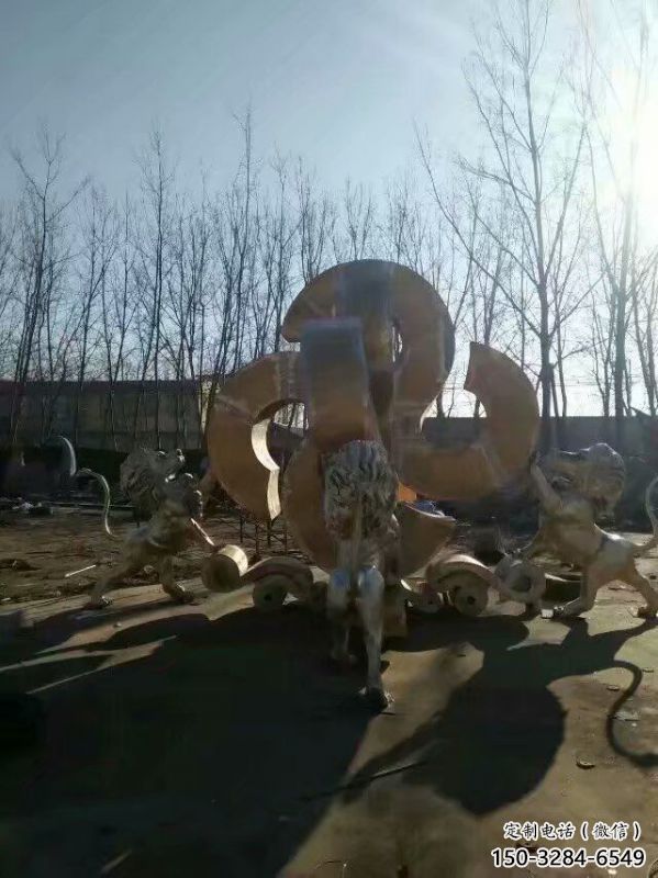 獅子雕塑選用，廣場雕塑，走獅雕塑制作