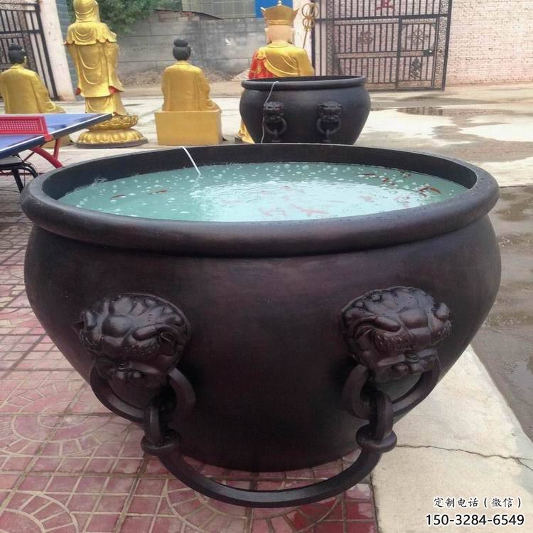 水缽式鐵缸雕塑