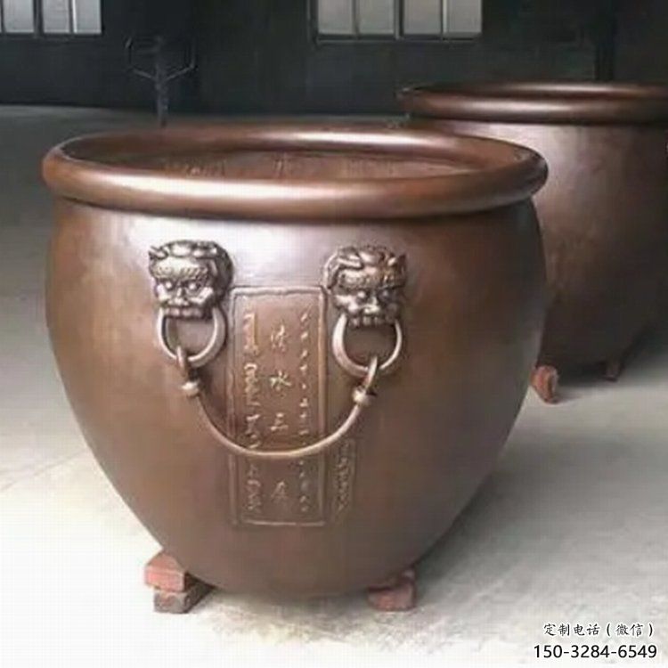 景觀雕塑紫銅缸