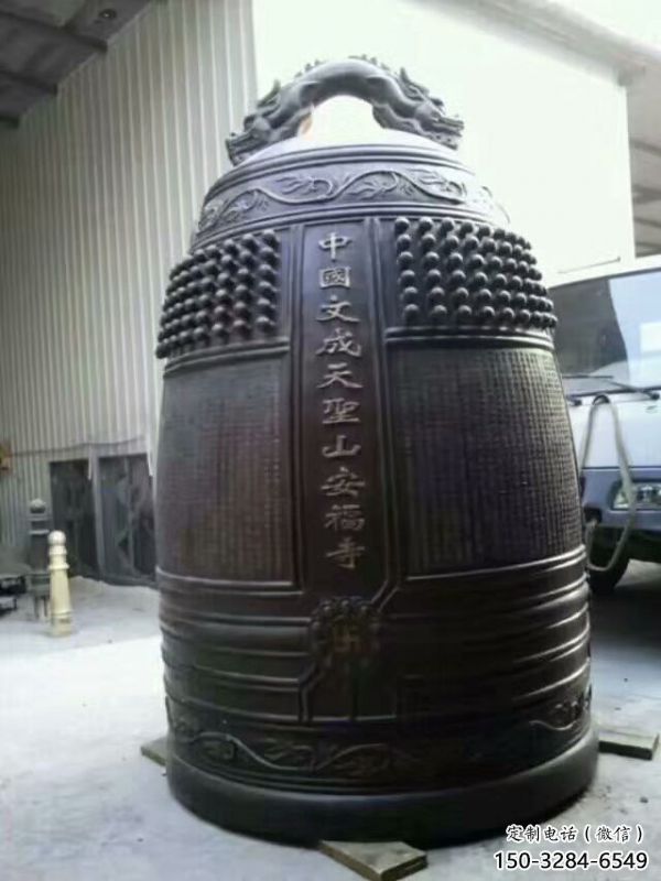 寺廟銅鐘雕塑-平直形造型-鑄銅工藝