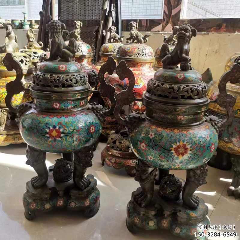 古法鎏金博山爐雕塑制作