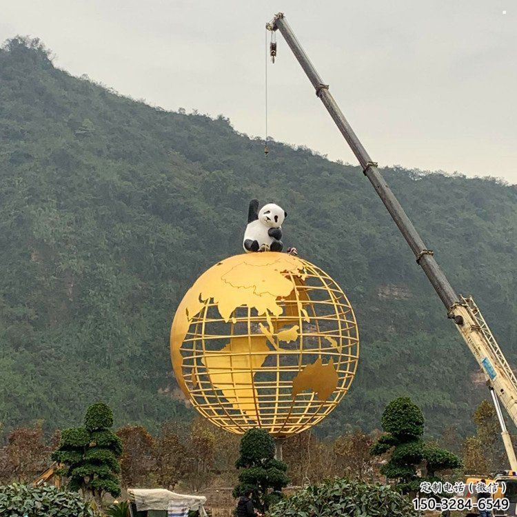地球儀雕塑優選，室外雕塑，景觀烤漆地球儀雕塑制作
