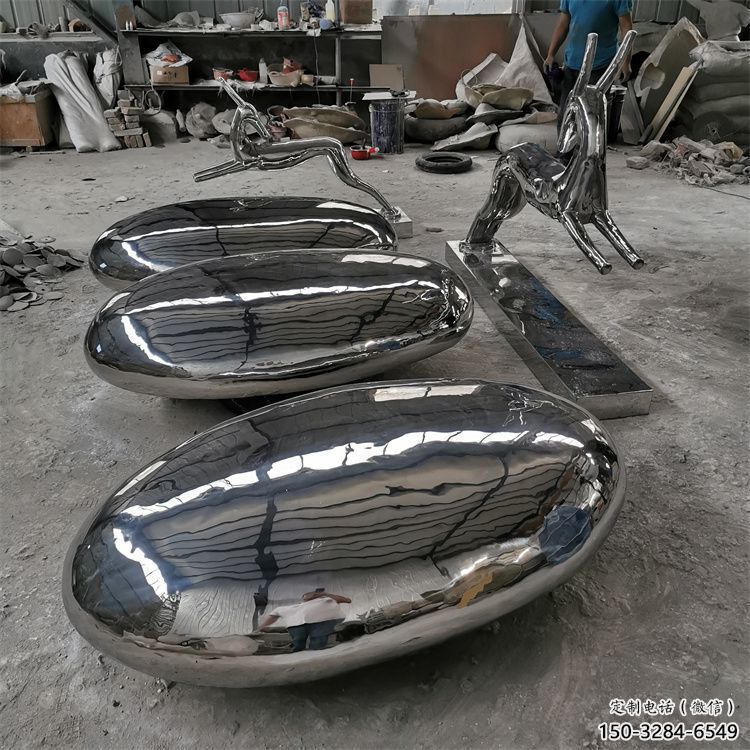 小區景觀石雕塑，拉絲景觀雕塑，抽象效果