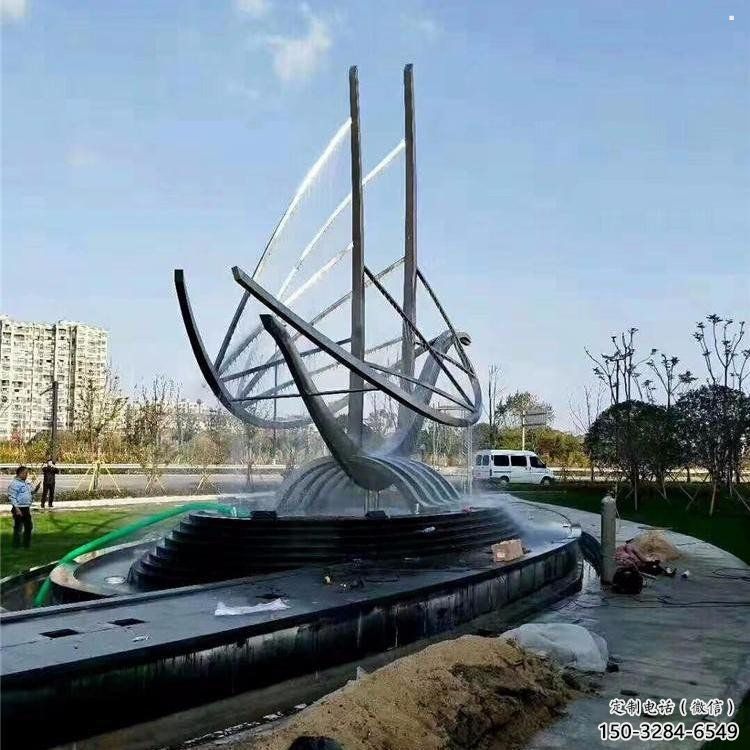 龍舟雕塑供應，街景小品，鍛鋼不銹鋼龍舟雕塑優價