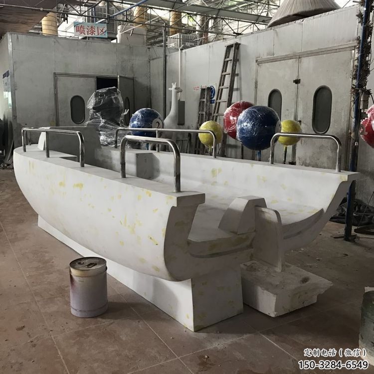 輪船雕塑擺件通用，水景雕塑，不銹鋼輪船雕塑廠