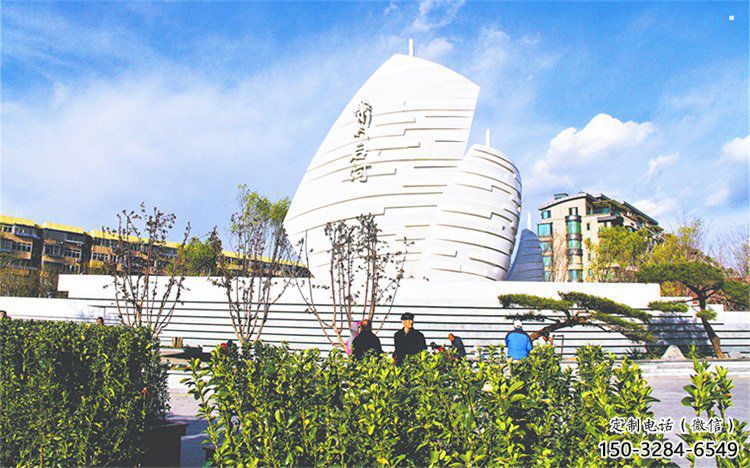 揚帆遠航雕塑精品，圓雕體系，不銹鋼揚帆遠航雕塑選定