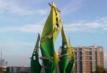 宣傳主題雕塑廠生產(chǎn)，藝術(shù)形象標識，地標美陳雕塑