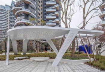 廊架雕塑，戶外景觀小品，不銹鋼長廊雕塑