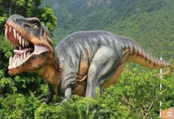 花園恐龍雕塑批發，標識雕塑，展示玻璃鋼恐龍雕塑