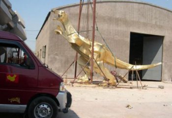 景觀恐龍雕塑造型，廣場雕塑，廣場幾何恐龍雕塑選用