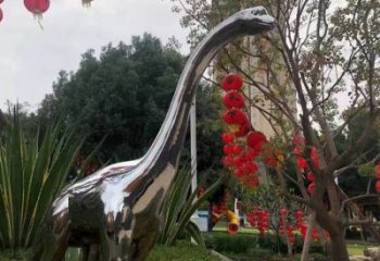 恐龍雕塑通用，花園小品，廣場鏡面恐龍雕塑廠家
