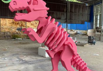 抽象恐龍雕塑提供，多彩藝術，中式恐龍骨架雕塑通用