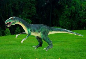 鐮刀龍雕塑訂做，街景小品，戶(hù)外發(fā)聲恐龍雕塑制作