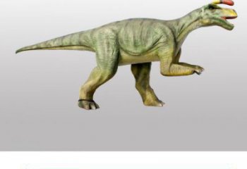 似櫛龍雕塑點擊，地標擺件，發(fā)聲恐龍雕塑承接