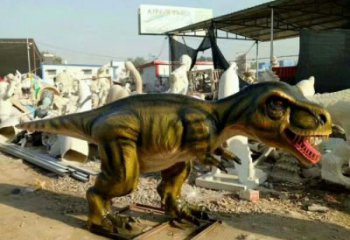 園林恐龍雕塑供求，景觀雕塑，發(fā)聲恐龍雕塑制造商