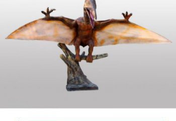 翼龍雕塑精品，標識雕塑，發(fā)聲恐龍雕塑供給
