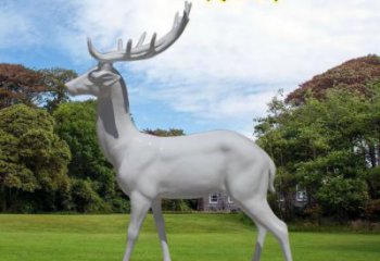 梅花鹿雕塑生產(chǎn)，動物雕塑，玻璃鋼梅花鹿雕塑定制