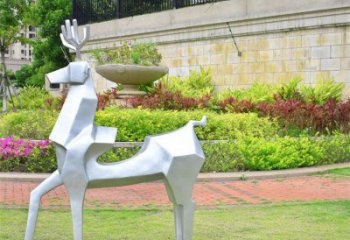 小鹿雕塑供求，露天雕塑，廣場抽象小鹿雕塑制作