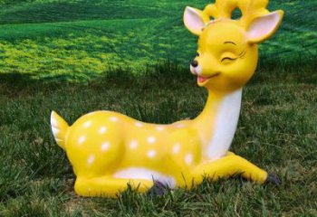 小鹿雕塑精選，戶外雕塑，景觀卡通小鹿雕塑優價