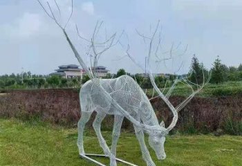 梅花鹿雕塑指用，景觀雕塑，園林燈光梅花鹿雕塑點(diǎn)擊