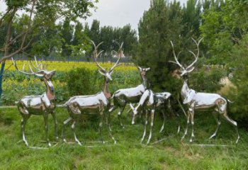 制造小鹿雕塑定價，地標擺件，鏡面小鹿雕塑精選