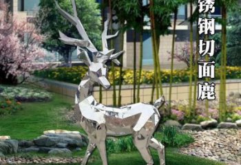 制造小鹿雕塑供需，鋼管組合，切面小鹿雕塑工程制作