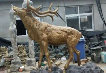 銅小鹿雕塑選用，透雕系列，現(xiàn)代小鹿銅雕塑優(yōu)價