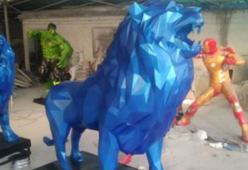 風景區獅子雕塑