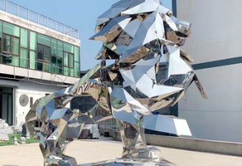 獅子雕塑服務(wù)商，景觀雕塑，不銹鋼獅子雕塑選定