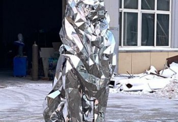 獅子雕塑供需，圓雕系列，不銹鋼獅子雕塑制造商