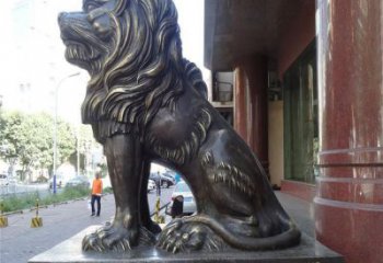 獅子雕塑定制制造，歐式風格，蹲獅雕塑裝飾供給