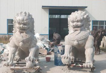 獅子雕塑供給，中式工藝，蹲獅雕塑精品磨具
