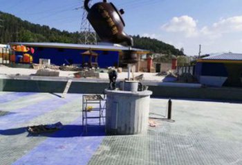 吊壺天壺雕塑，歐式風格，鑄銅吊壺雕塑生產商