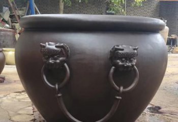 仿古鐵缸雕塑